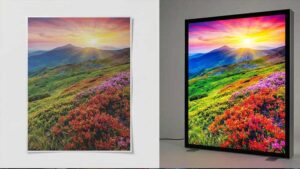 دستگاه چاپ عریض بک لایت در چاپخانه مجهز