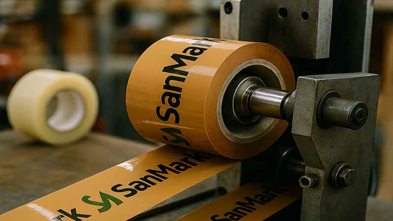 چاپ چسب پهن