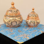 قندان نفیس نقره کوب مدل YNM_09 - تصویر 4