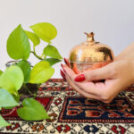 قندان مسی طرح انار مدل YNM_03 - تصویر 5