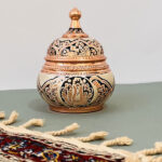 قندان نفیس نقره کوب مدل YNM_09 - تصویر 3