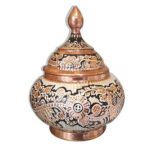 قندان نفیس نقره کوب مدل YNM_09