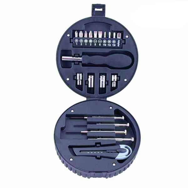 جعبه ابزار سفری| ست پیچ‌گوشتی، بکس و کاتر مدل TB-06