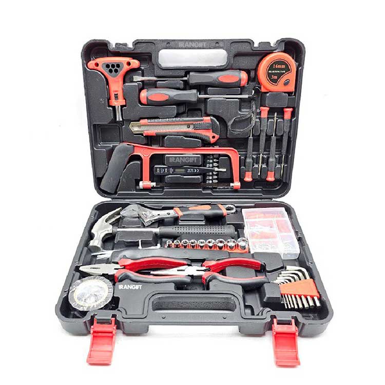 TB23 ابزار حرفهای TB-23 | چکش، آچار فرانسه، اره و متر - تصویر 1